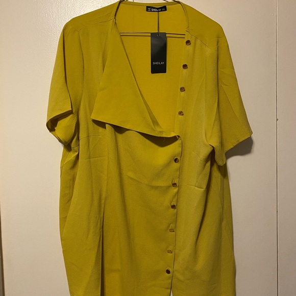 New with tags Mustard Yellow blouse - Picture 2 of 2